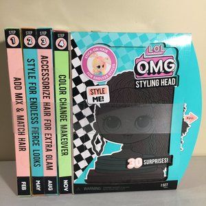 LOL Surprise OMG Styling Head Neonlicious with Stick-On Hair for Endless…